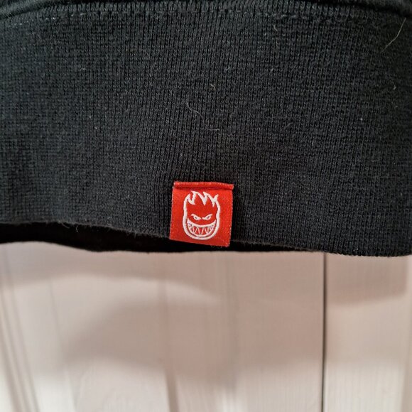 Spitfire Classic Swirl Fade Hooded Sweatshirt Black and Yellow - Picture 6 of 13